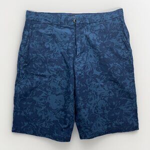American Eagle Men’s Chino Shorts Size 30 Blue Floral Print Casual Summer Prep